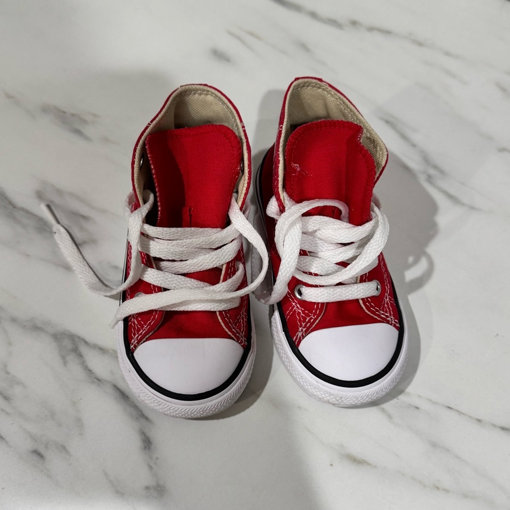 Red Converse Sneakers Size 7 Toddler